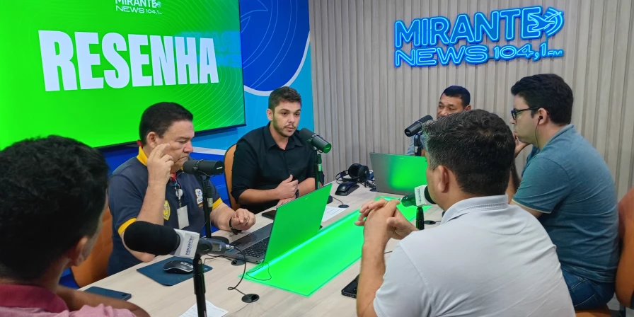 O presidente do Moto Club, Vitor Pflueger, foi um dos entrevistados do programa Resenha.