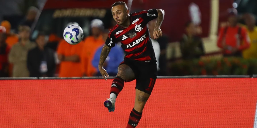 Everton Cebolinha, atacante do Flamengo.