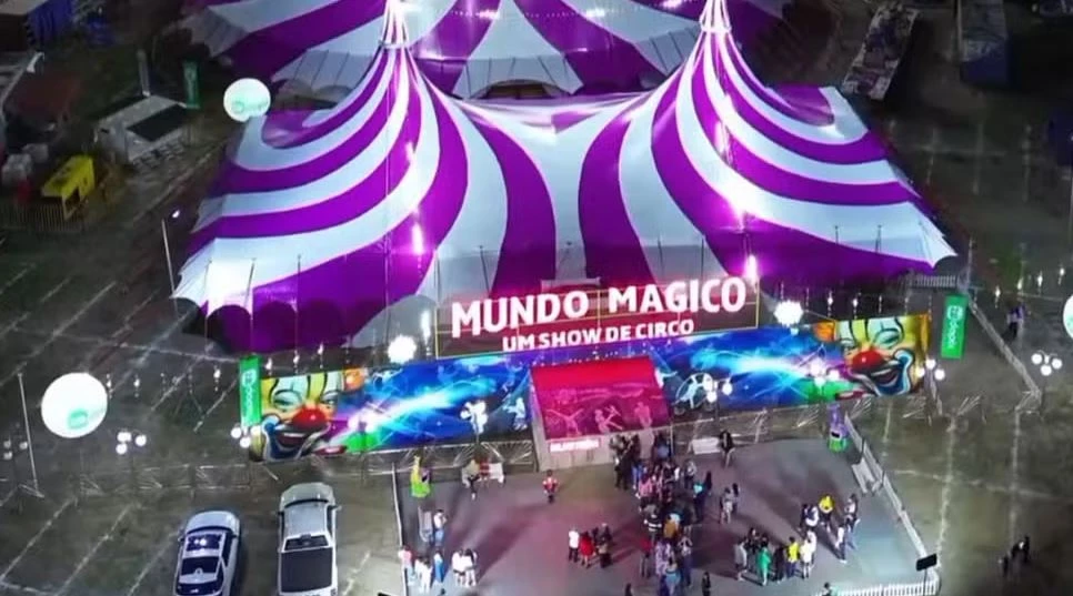 O circo suspendeu as apresentações e se prepara para ir embora, antes do fim do inquérito. (Foto: Divulgação/Circos do Brasil)