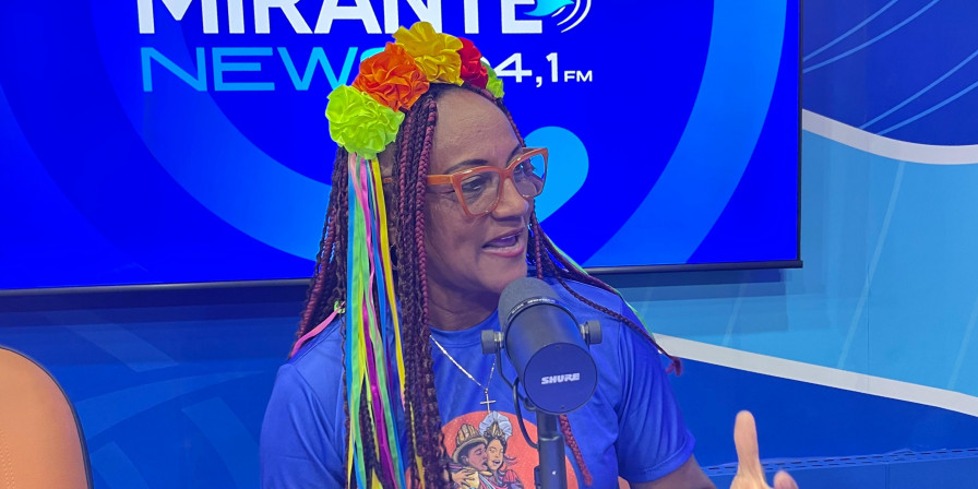 Rosa Reis durante o programa Ponto Final desta sexta-feira (9). (Adson Mendes/Rádio Mirante News)