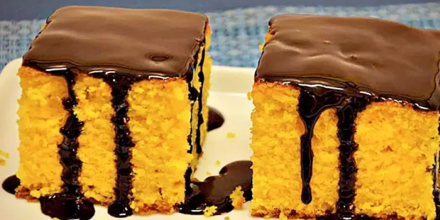Bolo de cenoura.
