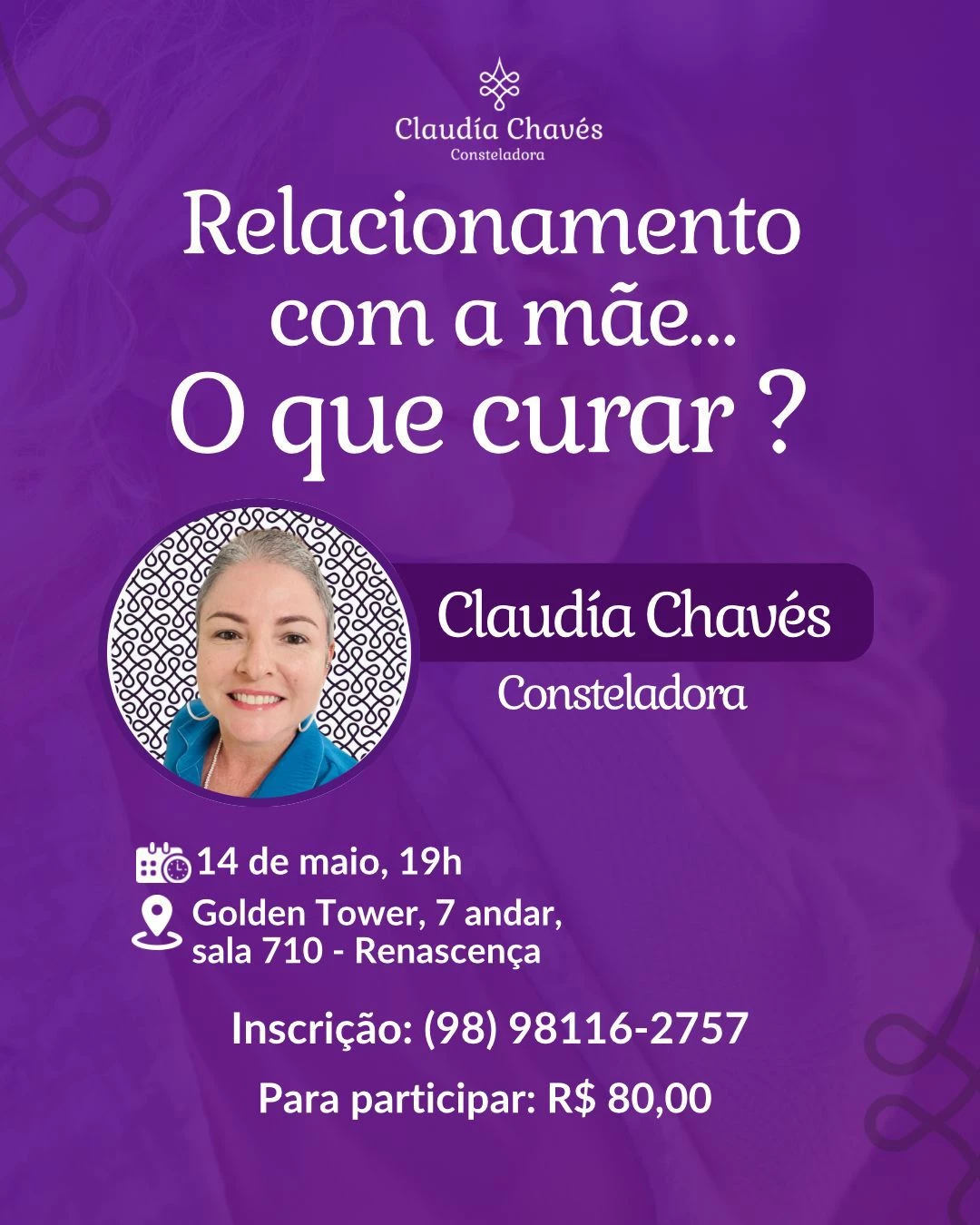 Evento promove a importância da constelação familiar. (Divulgação)