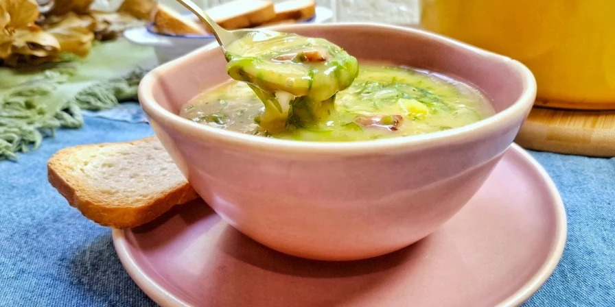 Esse caldo verde com mandioca aquece o estĂ´mago e o coraĂ§Ă£o.