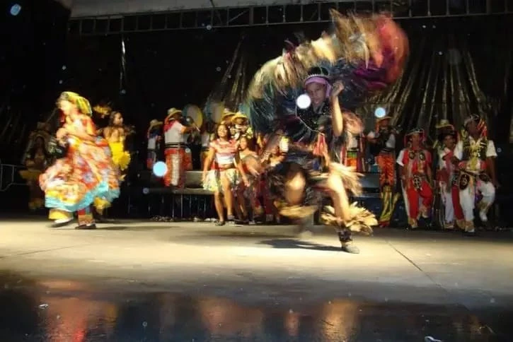 Grupo Folias Juninas durante apresentação
