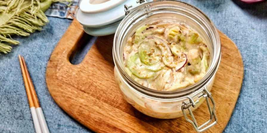 Se você ama a cremosidade do cream cheese, vai adorar essa salada de pepino.
