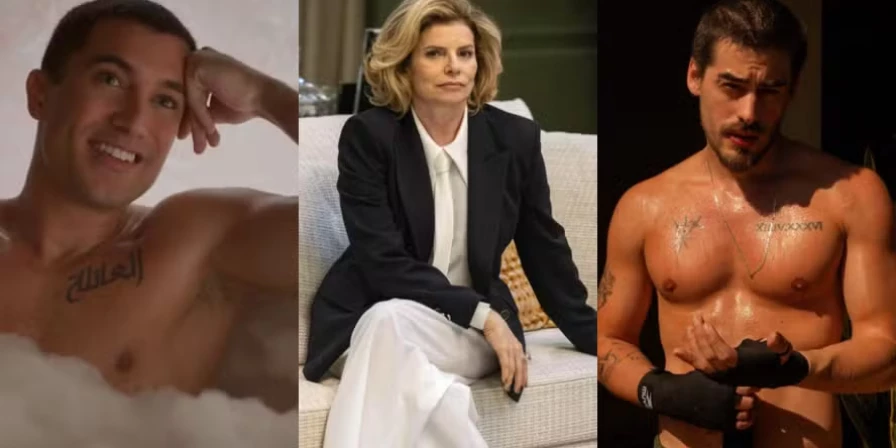 Em 'Vale tudo', Odete (Debora Bloch) é disputada por Marlon (Ricardo Vianna) e Heitor (Vinícius Redd)