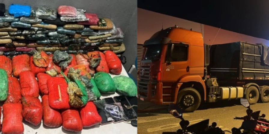 Mais de 150 kg de drogas são apreendidos em pneus de carreta em Imperatriz