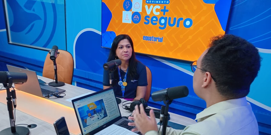 A gerente de Experiência do Cliente da Equatorial Maranhão, Francila Soares, concede entrevista ao Abrindo o Verbo.