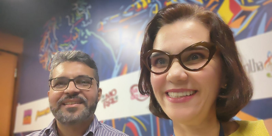 Mildemberg Matos - Gerente do NUTEC e Isabella Mendonça - Assessora do CEP São Luís (Divulgação)