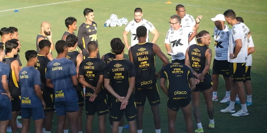 Treino do Santos.
