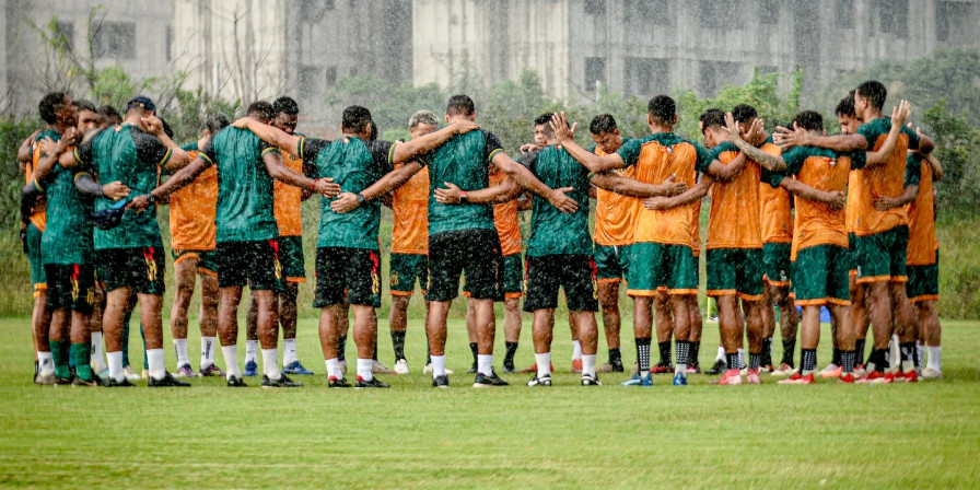 Treino do Sampaio Corrêa. (Ronald Felipe / Sampaio Corrêa FC)