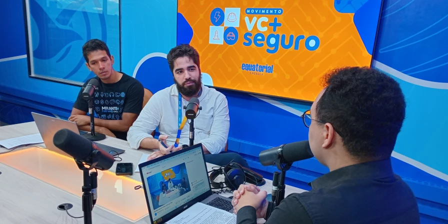 O executivo de Experiência do Cliente da Equatorial Maranhão, Raphael Melo, concede entrevista ao Abrindo o Verbo.