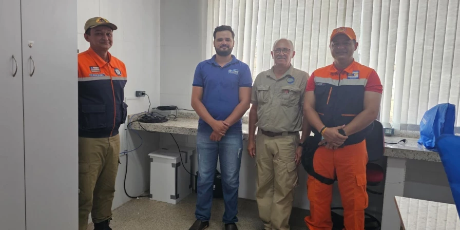Eduardo Menezes se reúne com Ten. Miranda, Ten. Cel. Walter Junior (coordenador da Defesa Civil Regional MA Sul) e Edneis Alves (Diretor da UEMASUL).