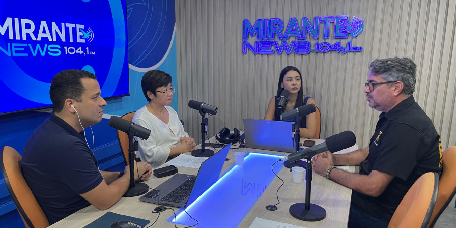 Tânia Miyake e Jorge Ximenes, convidados da edição desta quarta-feira (21) do programa Atualidades (Adson Mendes/Mirante News FM)