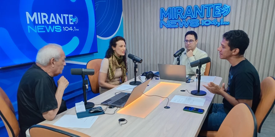 O diretor do Pouso Obras Sociais, Moab José; e a atriz Maritta Cury, concederam entrevista ao Abrindo o Verbo.