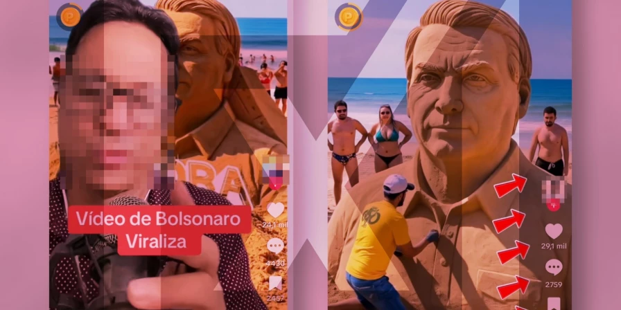 A conclusão foi feita após o Comprova analisar diferentes versões do vídeo e concluir que elas contêm detalhes típicos do uso da ferramenta.