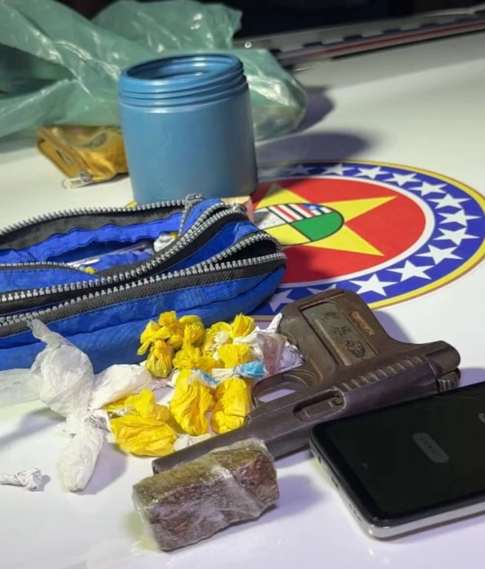 O homem preso foi conduzido para a unidade policial e permanece à disposição da Justiça. (Foto: Polícia Militar do Maranhão)