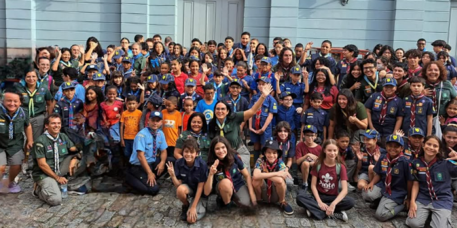 Projeto de educação escoteira promove integração entre estudantes do Movimento Escoteiro. (Divulgação)