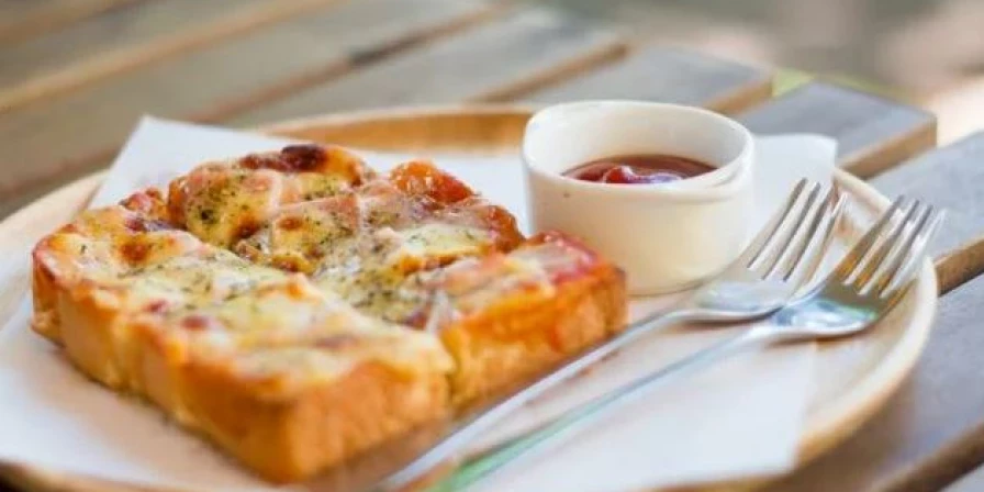 Pizza de pão de forma!