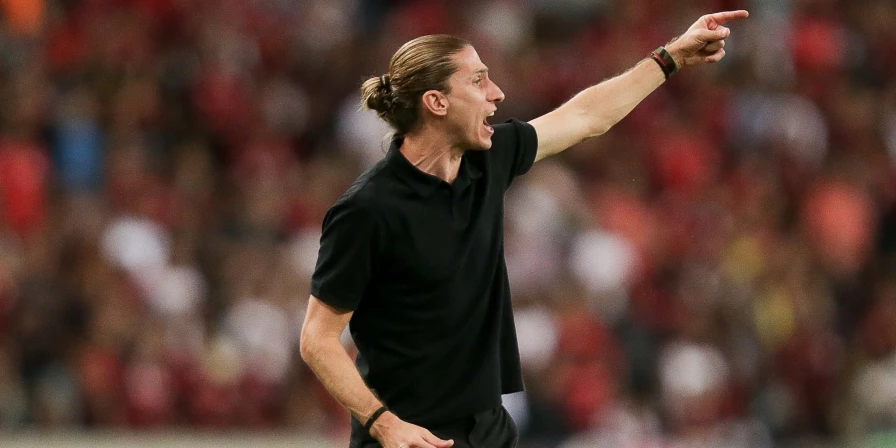Filipe Luís, técnico do Flamengo.