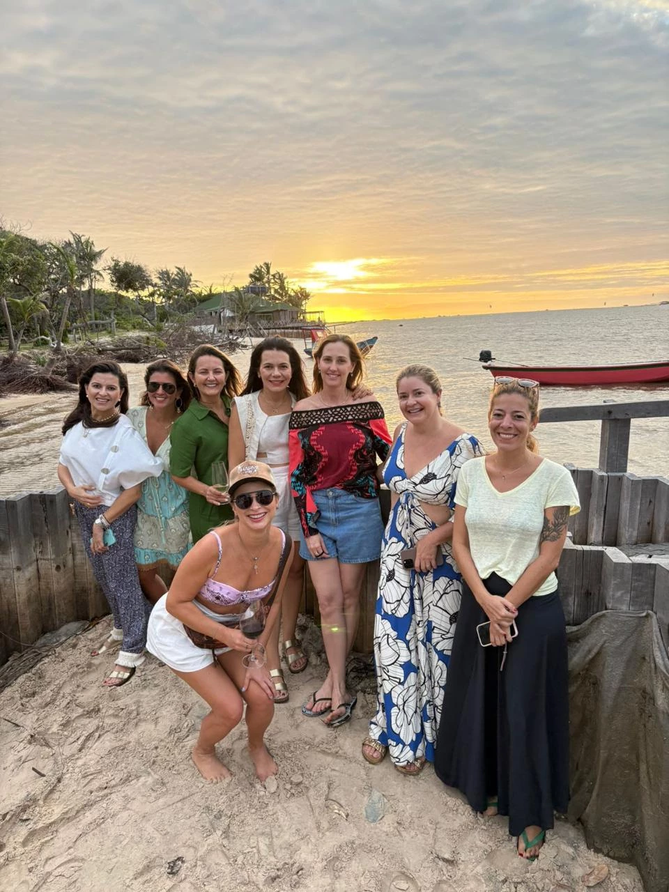 Augusto e Karla Diniz com os casais sergipanos João Menezes e Flávia, Fábio Libório e Grazi, Paulo Calumby e Lea, Carlos Barbosa e Vanessa, Aloísio Vieira e Camila, Murilo Melquíades e Karine.
