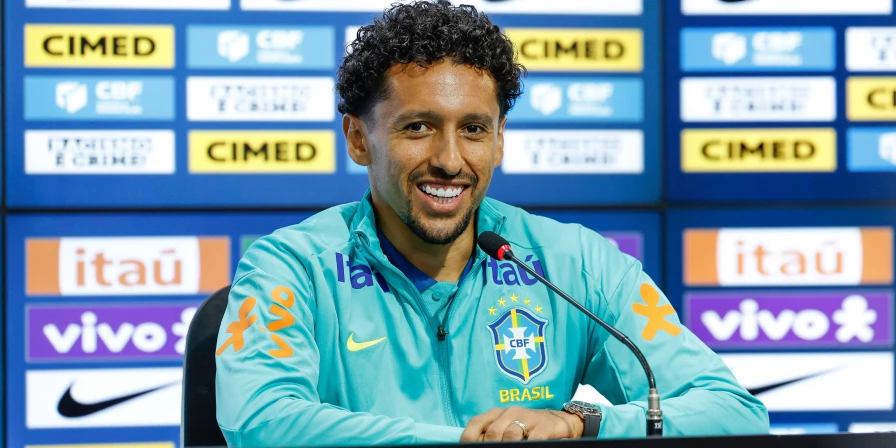 Marquinhos, zagueiro da Seleção Brasileira.