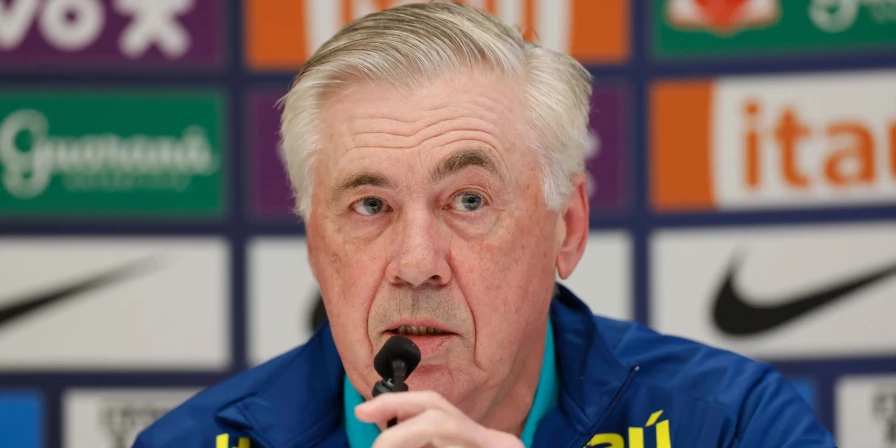 Carlo Ancelotti, técnico da Seleção Brasileira.