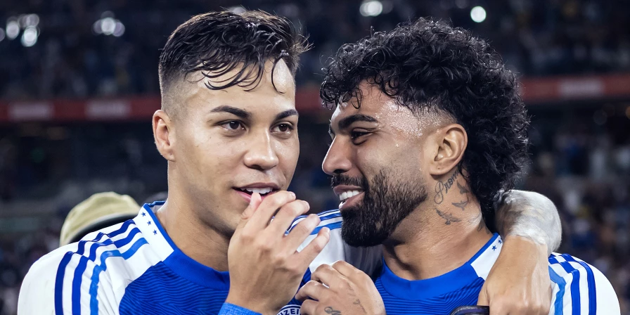 Kaio Jorge e Gabigol, atacantes do Cruzeiro.