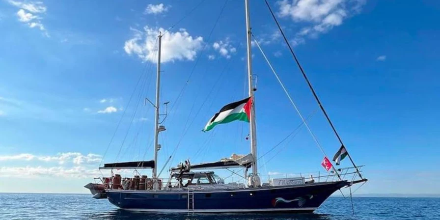 Embarcação pertence ao movimento Freedom Flotilla Coalition.