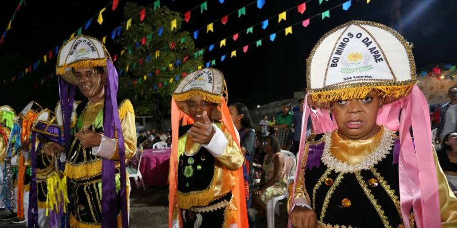 Brincantes do Boi Mimoso da APAE de São Luís que prometem fazer uma bela apresentação nesse sábado (14.06) no batizado do grupo durante o Arraiá Solidário.