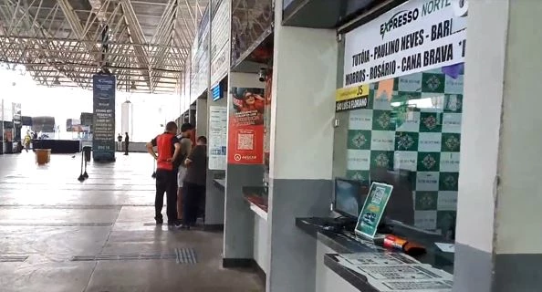 Greve de transporte intermunicipal e interestadual no Maranhão. (Foto: Reprodução/TV Mirante)