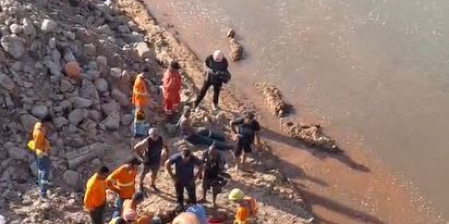 Afogamento registrado sob a Ponte do São Francisco. (Foto: Reprodução/Redes sociais)