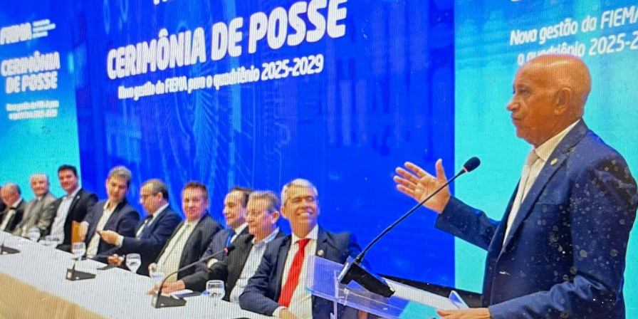 Reeleito para um novo mandato de quatro anos na presidência da Fiema, Edilson Baldez destacou em seu discurso de posse os avanços do setor nos últimos anos e apresentou diretrizes para a nova gestão (Foto: Divulgação)