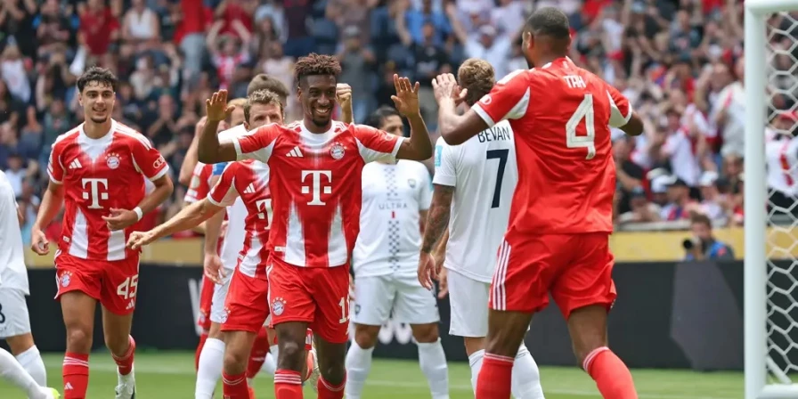 O Bayern de Munique não deu chances ao Auckland City.
