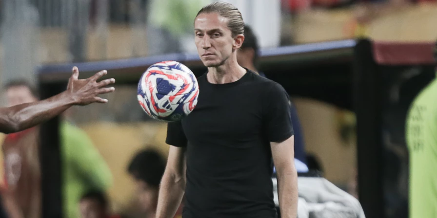 Filipe Luís, técnico do Flamengo.