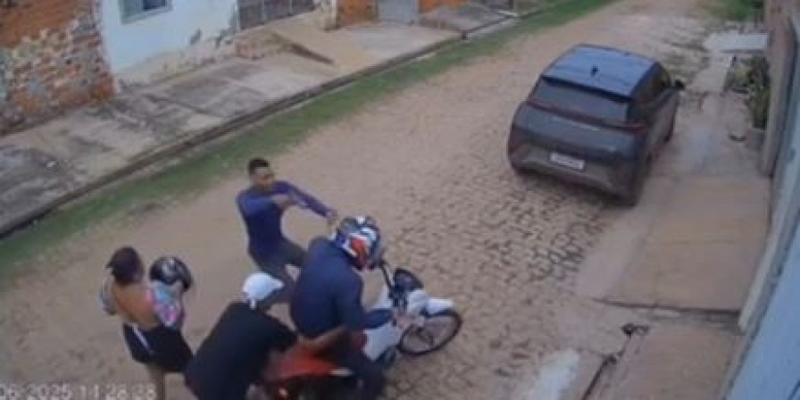 Assalto registrado em Timon. (Foto: Reprodução/Redes sociais)