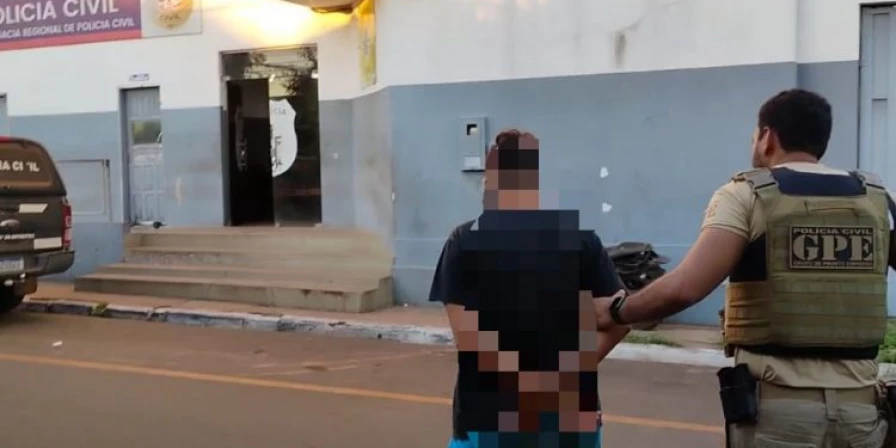 Suspeito preso.