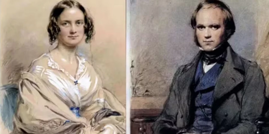 Charles Darwin e Emma Wedgwood.
