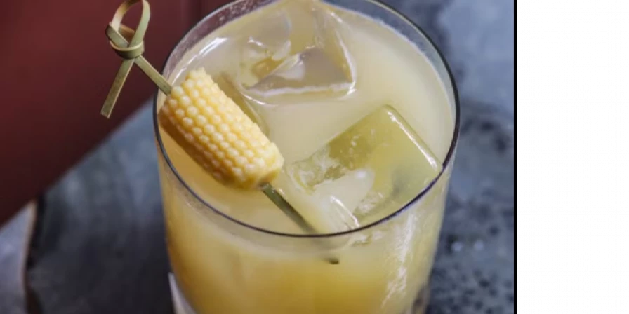 Koral Punch: drink com cachaça e milho.