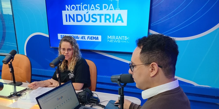 A assessora Técnica HUB de Inovação em Saúde do SESI, Adriana Sabatini, concede entrevista ao Abrindo o Verbo.