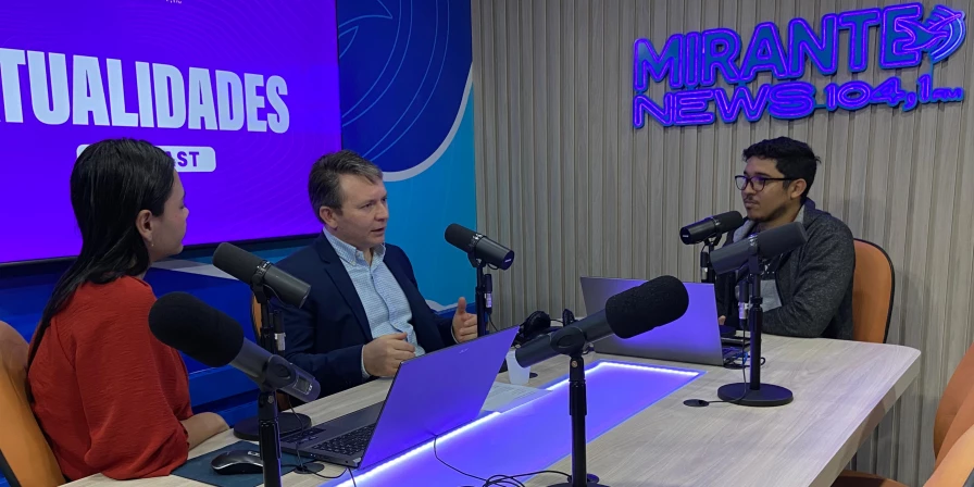 Dr. Raul Franklim durante o programa Atualidades.