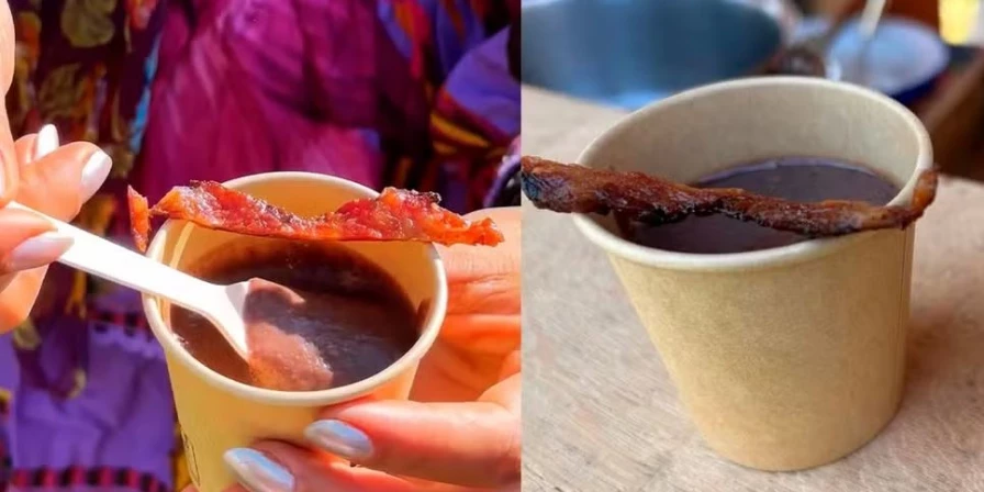Caldinho de feijão com bacon.
