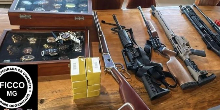 Material apreendido na Operação Rota Clandestina.