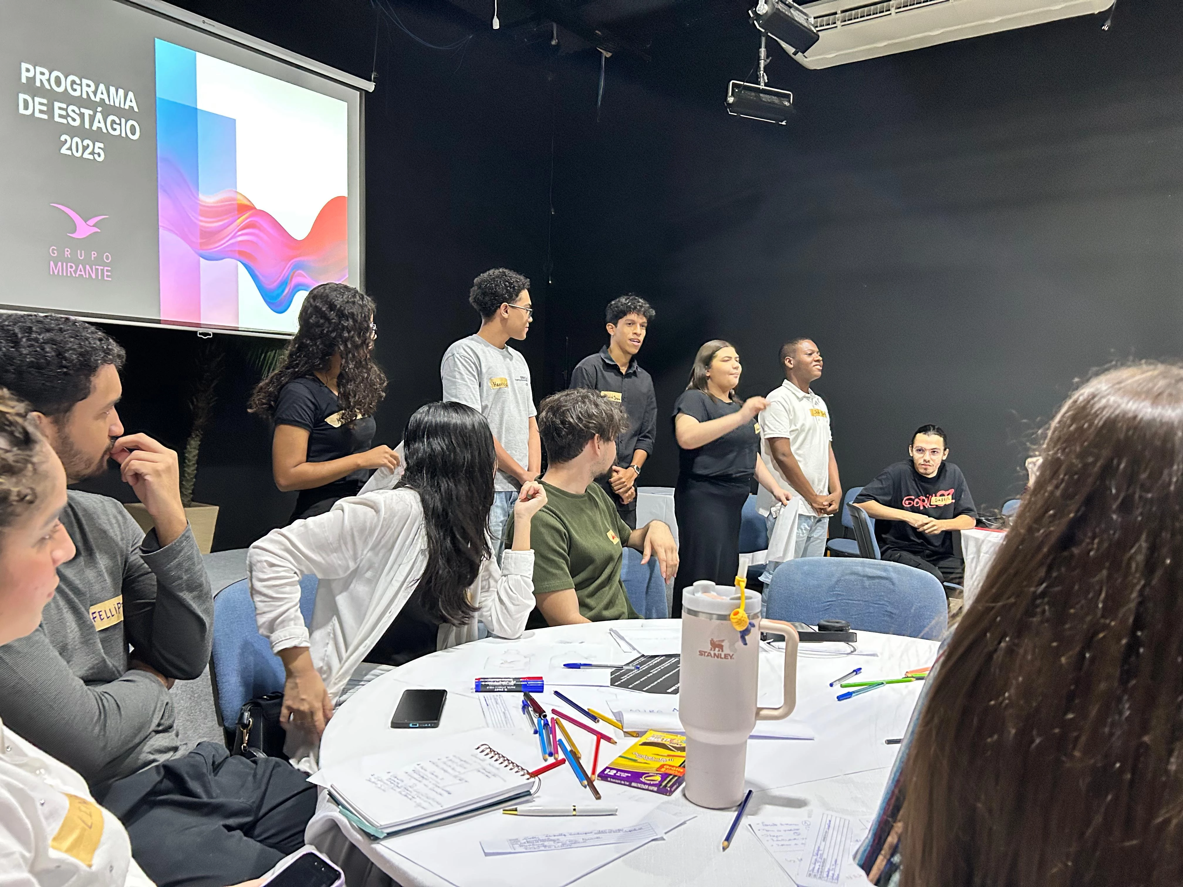 Momento de concentração dos estudantes durante seletiva. Foto: Divulgação