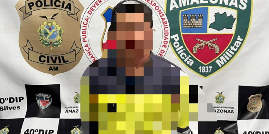 A Polícia Civil do Amazonas localizou o paradeiro do foragido e efetuou a prisão. (Foto: Divulgação)