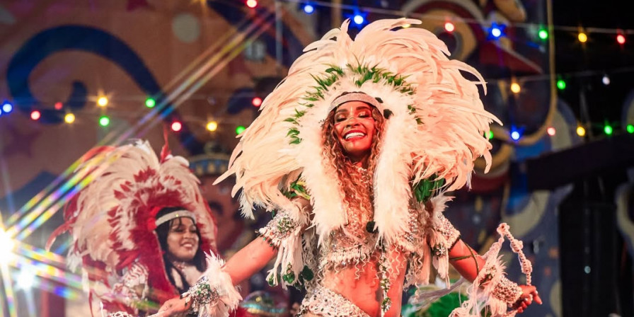 Boi de Nina Rodrigues se apresenta no Arraial do Ipem. (Foto: Instagram/BMB de Nina Rodrigues)