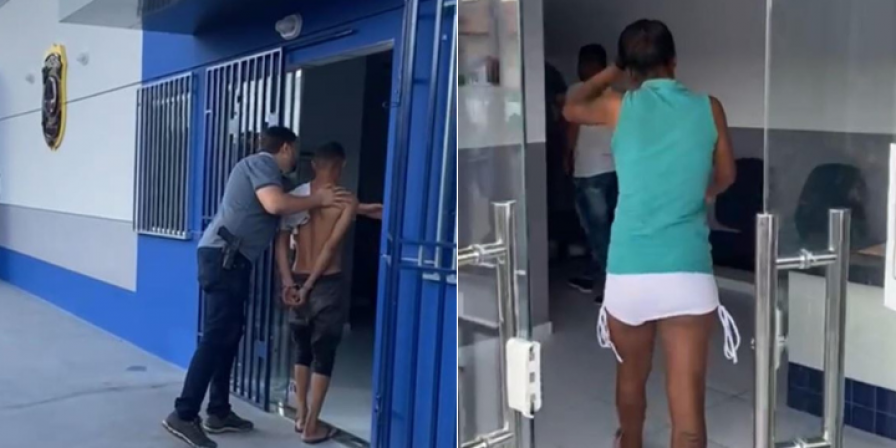 Casal foi preso suspeito de homicídio. (Foto: Divulgação)