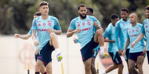 Treino do Flamengo. (Adriano Fontes / CR Flamengo)