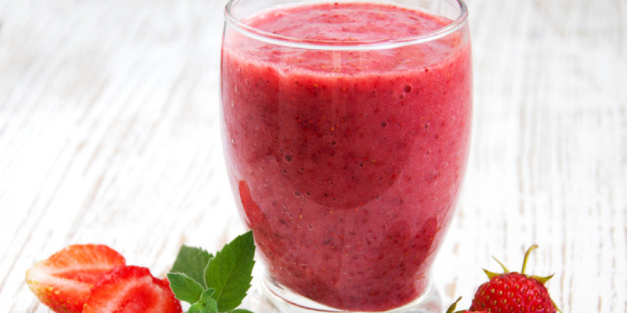 Smoothie de Banana e Morango