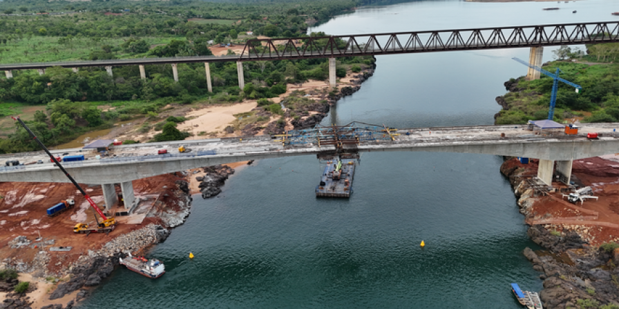 Ponte sobre o Rio Tocantins na BR-226 Alcança 90% de Conclusão
